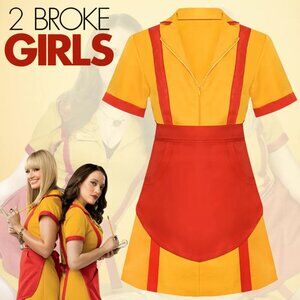 Bloomchic 2 Broke Girls TV Show Caroline & Max Cosplay Costume NWT size 14-16